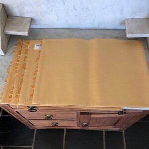 WATERFORD Shanghai Gold Leaf Beaded Place Mats 4